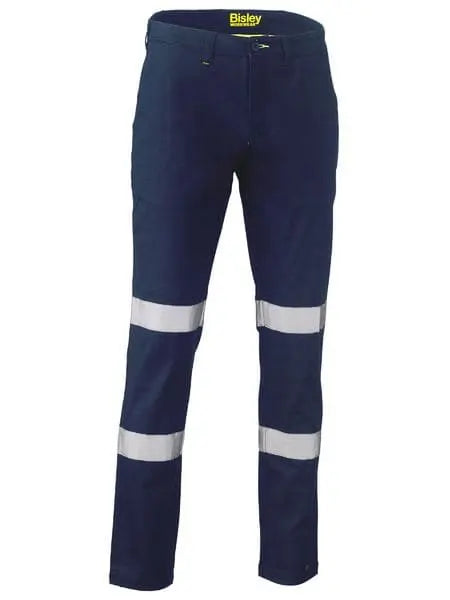 Bisley Taped Biomotion Stretch Cotton Drill Work Pants BP6008T - City Workwear